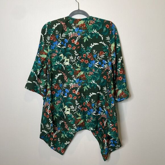 Soft Surroundings Cottage Garden Topper Open Front Cardigan Size Small - Picture 7 of 8